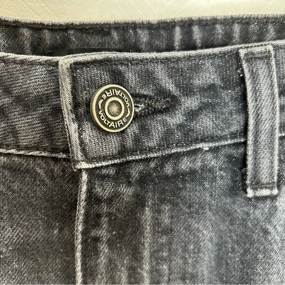 Zadig and Voltaire Patti cuff boot cut jeans size 28 gray - Picture 4 of 9